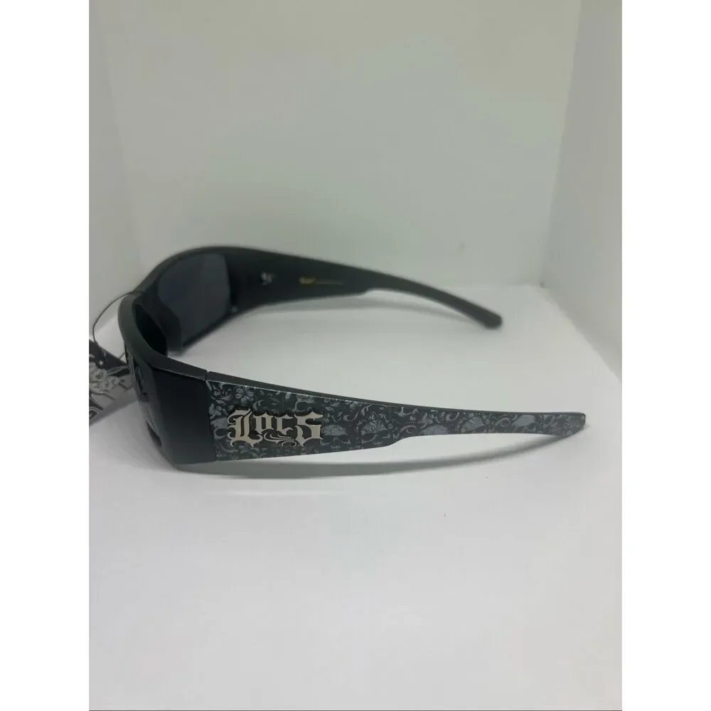 Locs Bandana Design Wraparound Matte Sunglasses UV400 – New